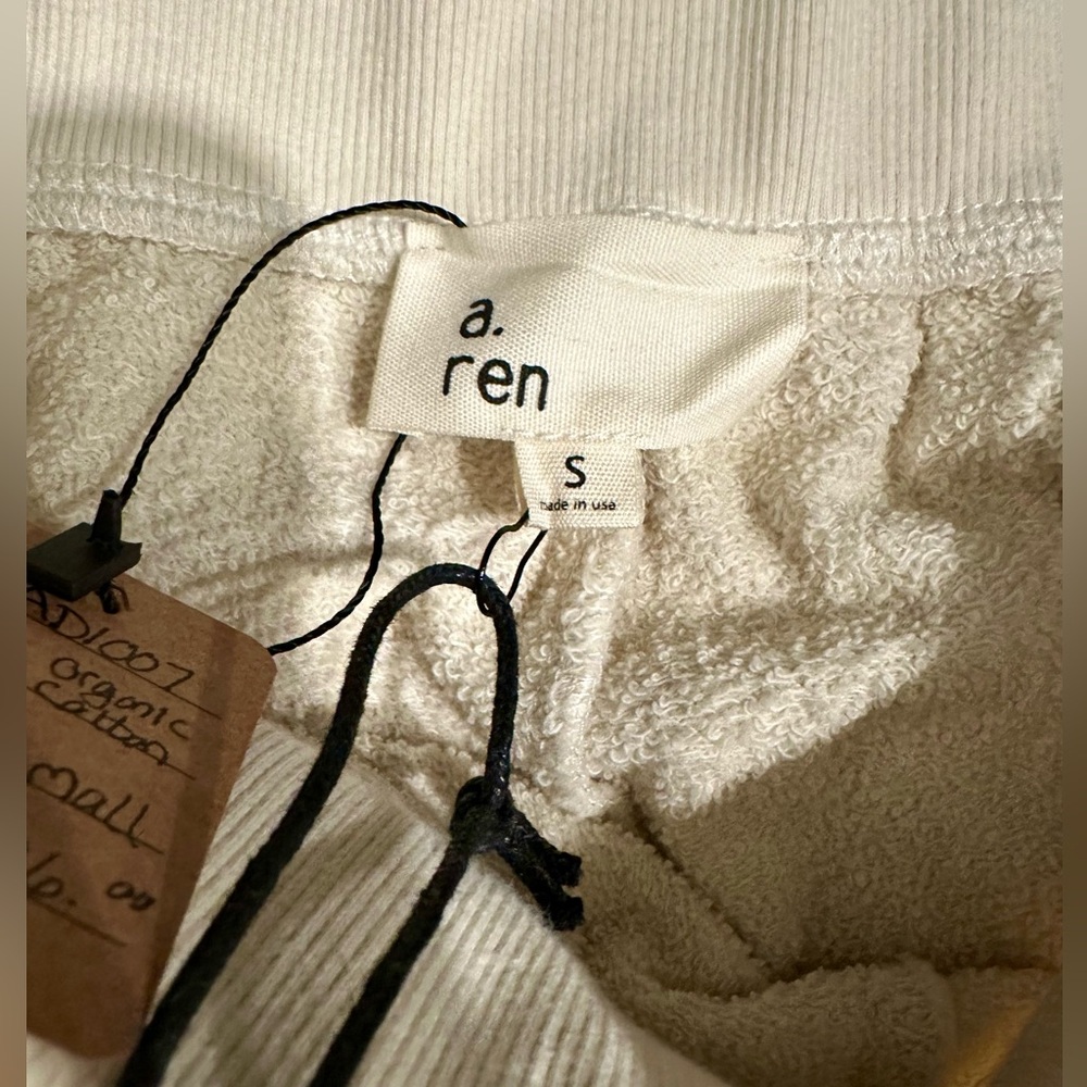 Lera Knit's Organic Cotton Jogger Pants in Cream - Picture 6 of 6